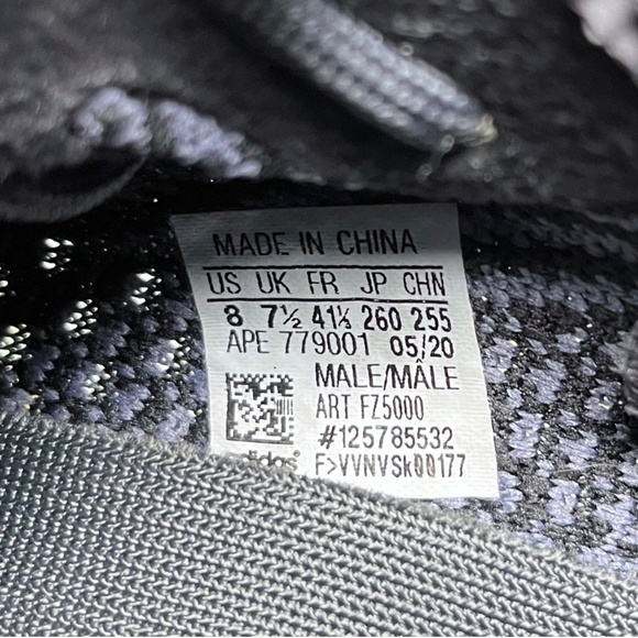 Adidas Yeezy Boost 350 V2 Low Carbon Gray Black Men\'s Size 8 US main image 5